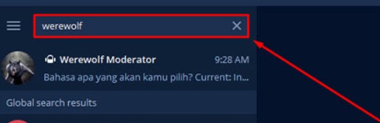 cara ganti bahasa werewolf telegram