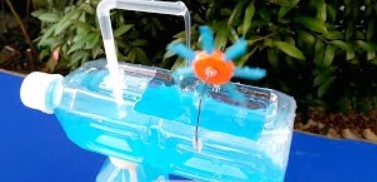cara membuat kincir air dari botol aqua 1 liter
